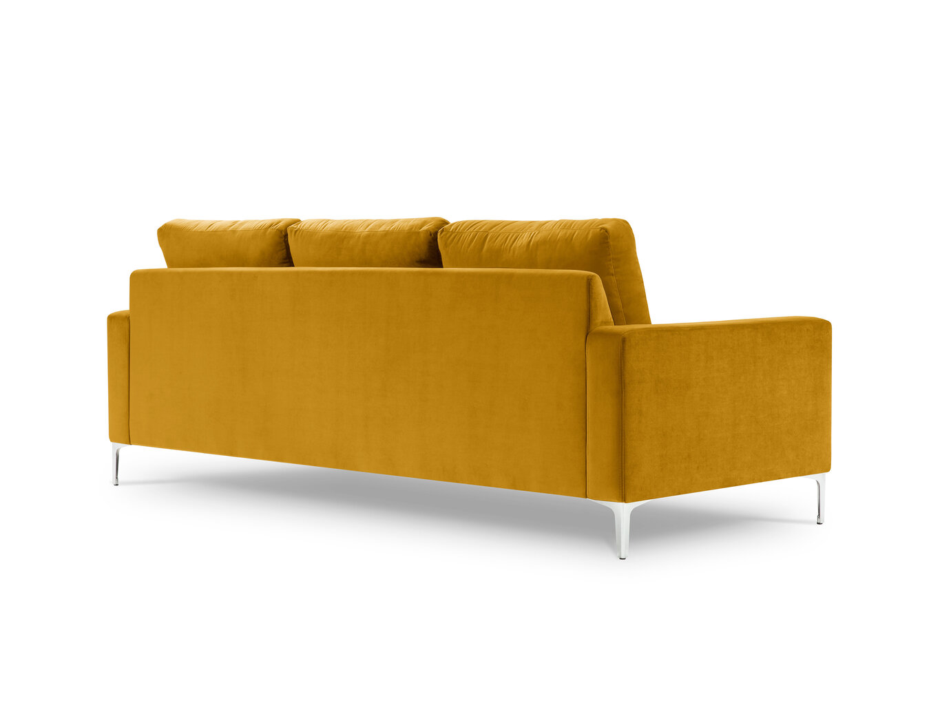 Trivietė sofa Kooko Home Lyrique, geltona kaina ir informacija | Sofos | pigu.lt