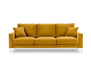 Трехместный диван Kooko Home Lyrique, желтый цена и информация | Диваны | pigu.lt