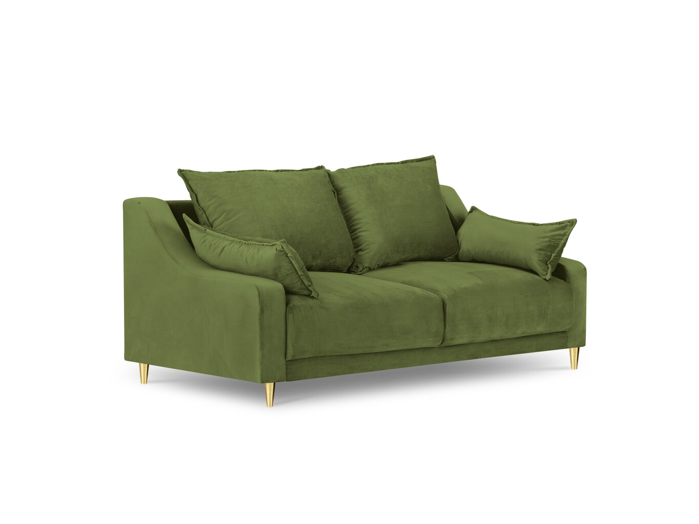 Dvivietė sofa Mazzini Sofas Pansy, žalia цена и информация | Sofos | pigu.lt