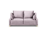 Dvivietė sofa Mazzini Sofas Pansy, rožinė