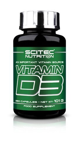 Maisto papildas Scitec Nutrition Vitamin D3, 250 kaps. kaina ir informacija | Vitaminai | pigu.lt