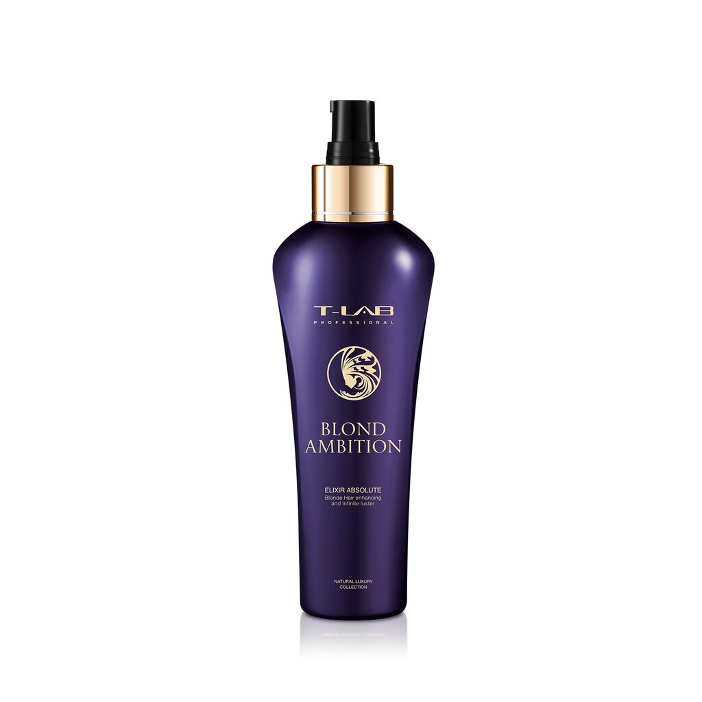 Plaukus stiprinantis eliksyras šviesintiems ir balintiems plaukams T-Lab Professional Blond Ambition Elixir Absolute, 150ml kaina ir informacija | Priemonės plaukų stiprinimui | pigu.lt