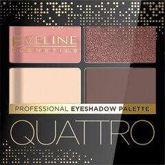 Šešėlių paletė Eveline Cosmetics Quattro Professional Eveline Eveline Quattro Cienie nr 06, 3 g kaina ir informacija | Akių šešėliai, pieštukai, blakstienų tušai, serumai | pigu.lt