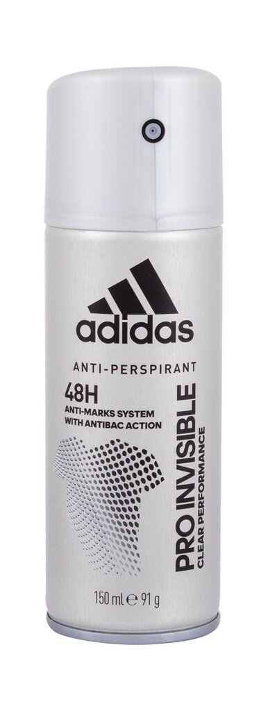 Purškiamas dezodorantas Adidas Pro Invisible 48h 150 ml цена и информация | Dezodorantai | pigu.lt