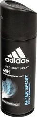 Adidas After Sport дезодорант-спрей для мужчин 150 ml цена и информация | Дезодоранты | pigu.lt