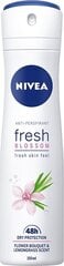 Дезодорант-спрей Nivea Fresh Blossom для женщин, 150 мл цена и информация | Дезодоранты | pigu.lt
