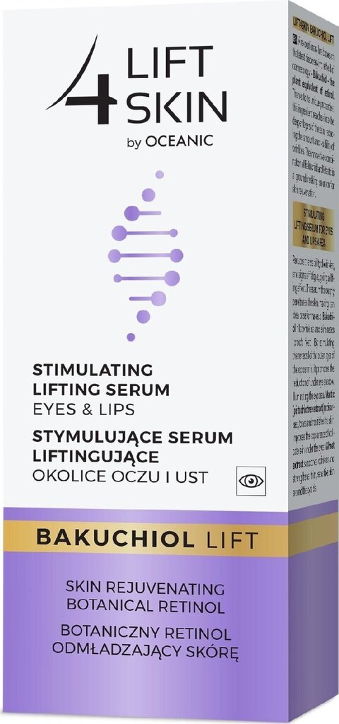 Suaktyvinantis serumas paakių ir lūpų sritims Lift 4 Skin Bakuchiol Lift, 15 ml kaina ir informacija | Paakių kremai, serumai | pigu.lt
