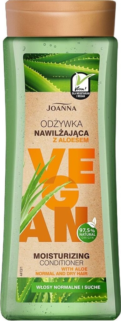 Drėkinamasis plaukų kondicionierius Joanna Professional Vegan Aloes 300 g цена и информация | Balzamai, kondicionieriai | pigu.lt