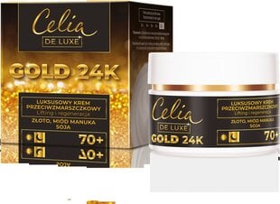 Крем от морщин Celia De Luxe Gold 24K 70+, 50 мл цена и информация | Кремы для лица | pigu.lt