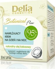 Drėkinamasis kremas su kokosų aliejumi Delia Botanic Flow, 50 ml kaina ir informacija | Veido kremai | pigu.lt