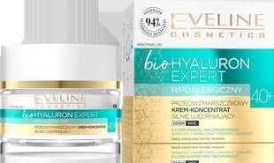 Крем для лица от морщин Eveline bioHyaluron Expert 40+ Face Cream Concentrate Anti Aging Firming, 50 мл цена и информация | Кремы для лица | pigu.lt