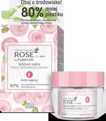 Naktinis veido kremas nuo raukšlių Floslek Rose anti-wrinkle night cream, 50 ml kaina ir informacija | Veido kremai | pigu.lt