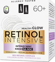 Крем для лица AA Retinol Intensive 60+ 50 мл цена и информация | Кремы для лица | pigu.lt