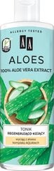 Тоник для лица для чувствительной кожи AA Aloes 100%, 400 мл цена и информация | Средства для очищения лица | pigu.lt