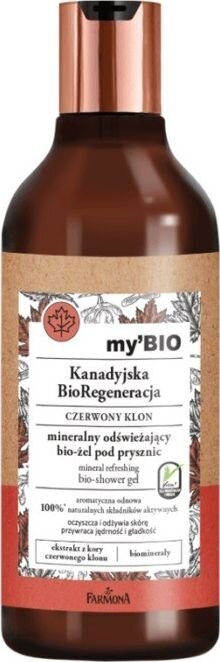 Regeneruojanti dušo žėlė Farmona my'BIO, 500 ml kaina ir informacija | Dušo želė, aliejai | pigu.lt