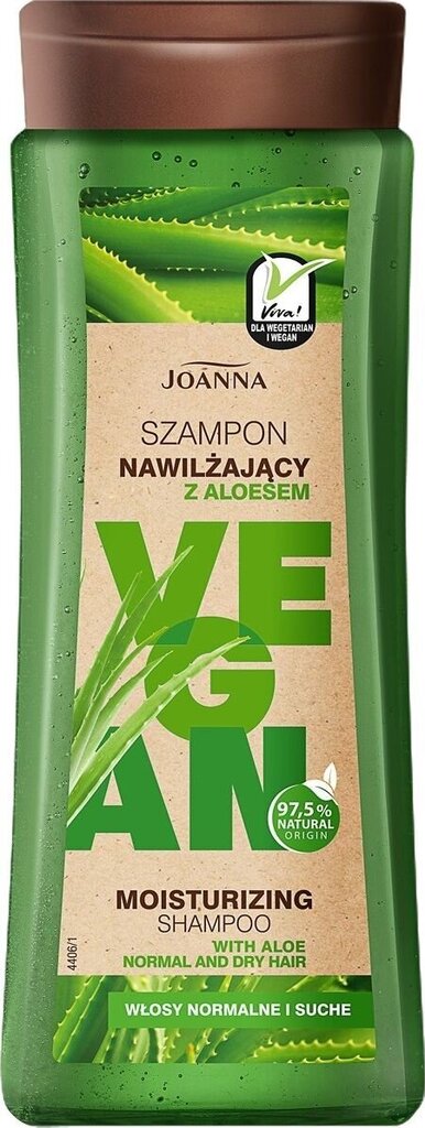 Drėkinantis plaukų šampūnas Joanna Vegan, 300 ml kaina ir informacija | Šampūnai | pigu.lt