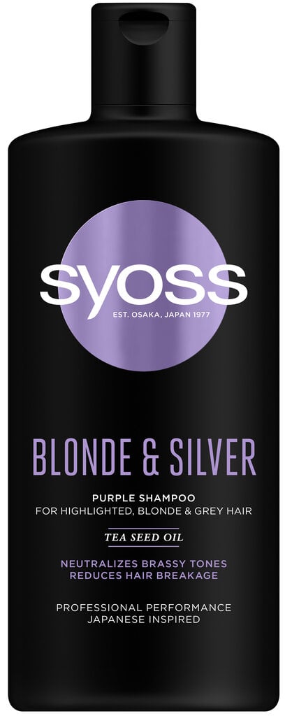 Šampūnas Syoss Blonde & Silver 440 ml kaina ir informacija | Šampūnai | pigu.lt