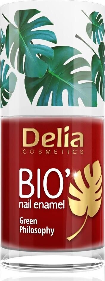 Nagų lakas Delia Delia Cosmetics Bio Green Philosophy nr 611 Red, 11ml kaina ir informacija | Nagų lakai, stiprintojai | pigu.lt
