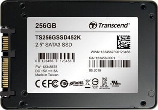 Transcend TS256GSSD452K цена и информация | Внутренние жёсткие диски (HDD, SSD, Hybrid) | pigu.lt