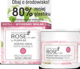 Dieninis veido kremas nuo raukšlių Floslek Rose for Skin Rose Rejuvenating Day Cream, 50 ml kaina ir informacija | Veido kremai | pigu.lt