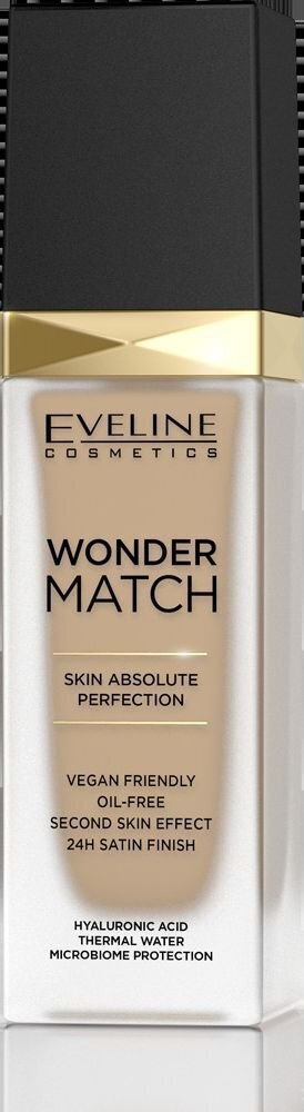 Makiažo pagrindas Eveline Wonder Match 30 Trure Beige, 30 ml цена и информация | Makiažo pagrindai, pudros | pigu.lt