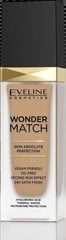 Makiažo pagrindas, kuris prisitaiko prie odos Eveline Wonder Match, 40 Sand, 30 ml kaina ir informacija | Makiažo pagrindai, pudros | pigu.lt