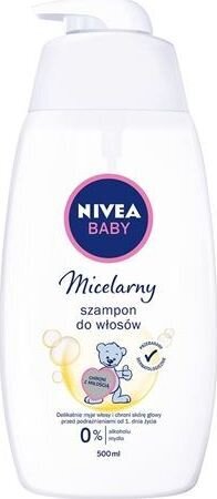 Micelinis plaukų šampūnas kūdikiams Nivea, 500 ml kaina ir informacija | Kosmetika vaikams ir mamoms | pigu.lt