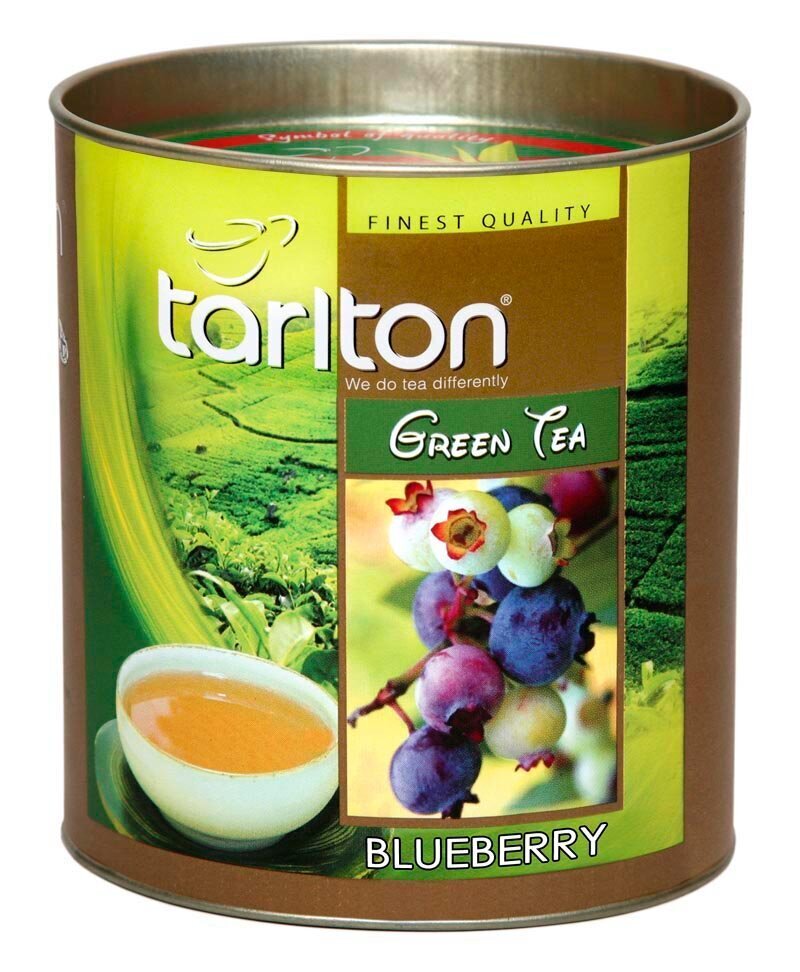 Tarlton šilauogių Ceilono žalia biri didelių lapų arbata, Blueberry Green tea, 100 g цена и информация | Arbata | pigu.lt