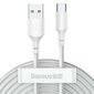 Baseus Simple Wisdom, USB - Type-C, 1.5 m kaina ir informacija | Laidai telefonams | pigu.lt