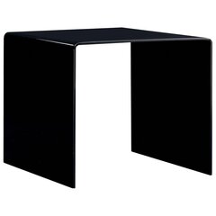 Kavos staliukas, 50x50x45 cm, juodas цена и информация | Журнальные столики | pigu.lt