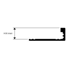 Profilis, h 12,5 mm, L 2,7 m kaina ir informacija | Sujungimo profiliai | pigu.lt