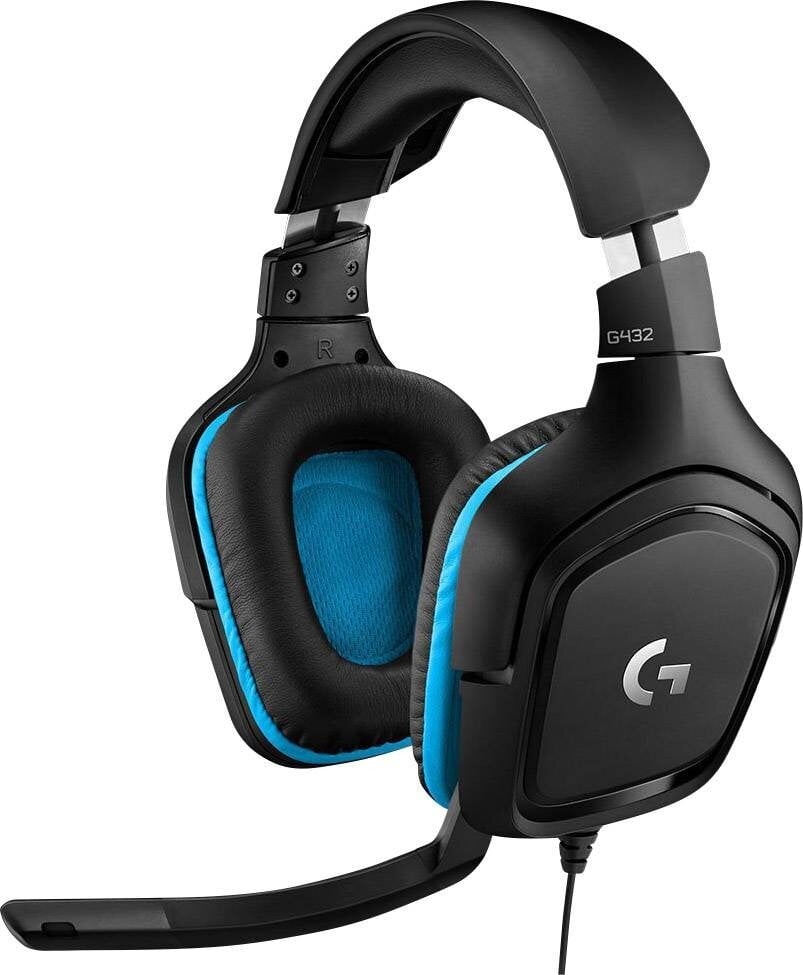 Logitech G432 Surround Sound Gaming kaina ir informacija | Ausinės | pigu.lt