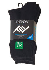 Очень мягкие мужские бамбуковые носки Friends, 3 пары в упаковке цена и информация | Мужские носки | pigu.lt