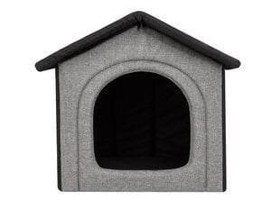 Лежак-конура Hobbydog Inari Light Grey Black, 38x32 см цена и информация | Лежаки, домики | pigu.lt