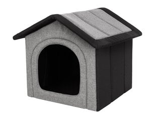 Guolis-būda Hobbydog Inari Light Grey Black, 38x32 cm kaina ir informacija | Guoliai, pagalvėlės | pigu.lt