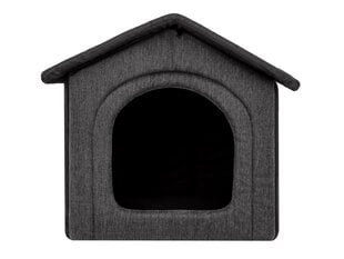 Лежак-конура Hobbydog Inari Grey Black, 38x32 см цена и информация | Лежаки, домики | pigu.lt