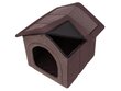 Guolis-būda Hobbydog Inari Dark Brown, 38x32 cm kaina ir informacija | Guoliai, pagalvėlės | pigu.lt