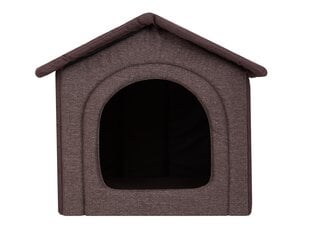 Guolis-būda Hobbydog Inari Dark Brown, 38x32 cm kaina ir informacija | Guoliai, pagalvėlės | pigu.lt