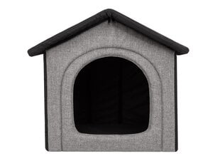 Лежак-конура Hobbydog Inari Light Grey Black, 44x38 см цена и информация | Лежаки, домики | pigu.lt