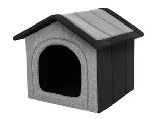 Лежак-конура Hobbydog Inari Light Grey Black, 44x38 см цена и информация | Лежаки, домики | pigu.lt