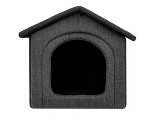 Guolis-būda Hobbydog Inari Grey Black, 44x38 cm kaina ir informacija | Guoliai, pagalvėlės | pigu.lt