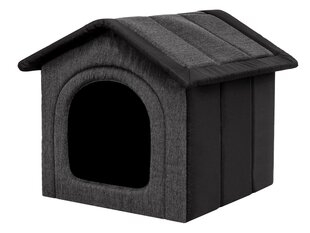 Лежак-конура Hobbydog Inari Grey Black, 44x38 см цена и информация | Лежаки, домики | pigu.lt