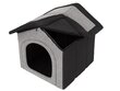 Guolis-būda Hobbydog Inari Light Grey Black, 52x46 cm цена и информация | Guoliai, pagalvėlės | pigu.lt