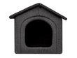 Guolis-būda Hobbydog Inari Grey Black, 52x46 cm kaina ir informacija | Guoliai, pagalvėlės | pigu.lt