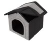 Guolis-būda Hobbydog Inari Light Grey Black, 60x55 cm kaina ir informacija | Guoliai, pagalvėlės | pigu.lt
