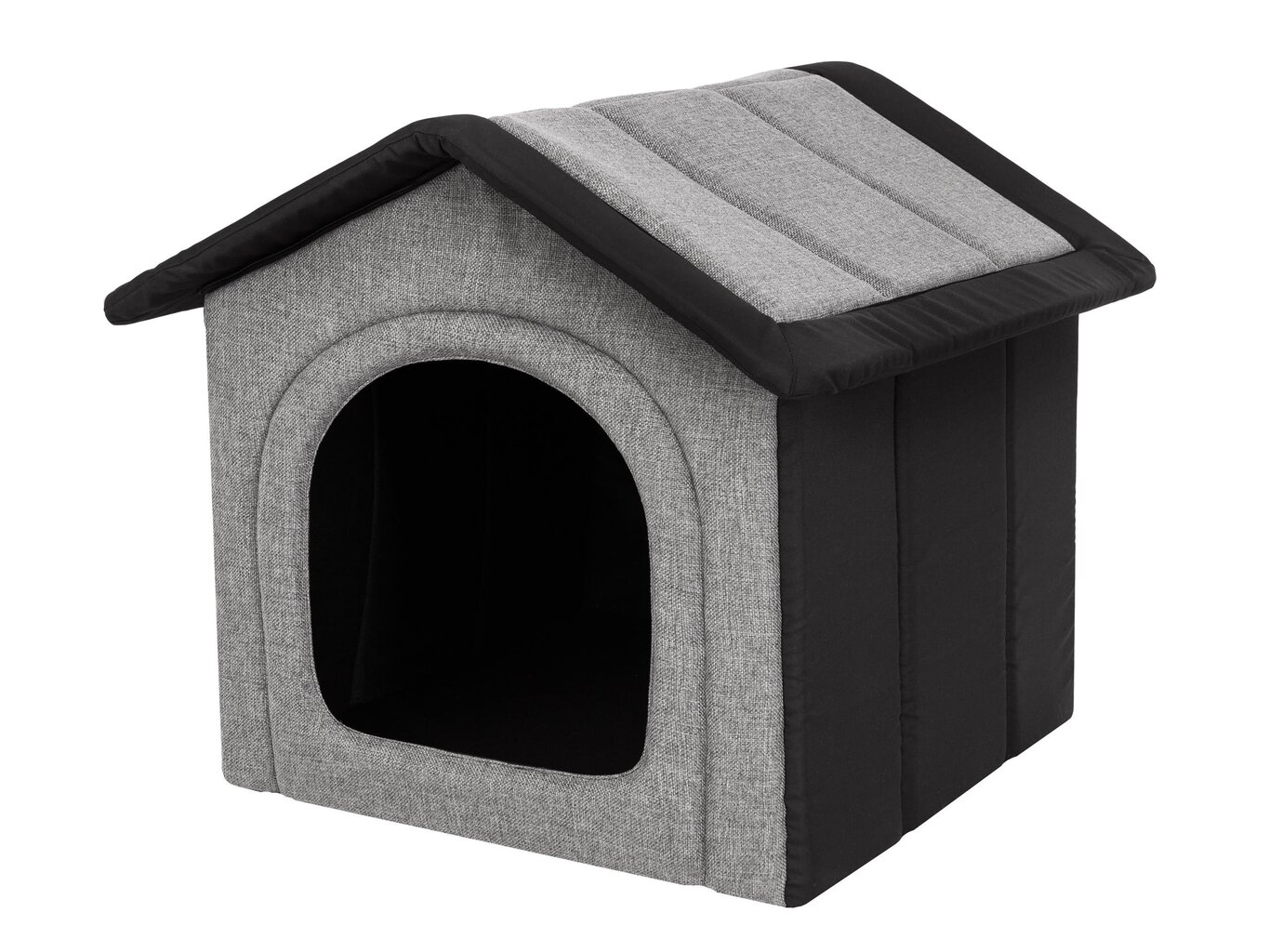 Guolis-būda Hobbydog Inari Light Grey Black, 60x55 cm kaina ir informacija | Guoliai, pagalvėlės | pigu.lt