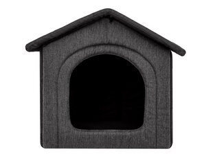 Лежак-конура Hobbydog Inari Grey Black, 60x55 см цена и информация | Лежаки, домики | pigu.lt