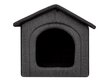 Guolis-būda Hobbydog Inari Grey Black, 60x55 cm kaina ir informacija | Guoliai, pagalvėlės | pigu.lt