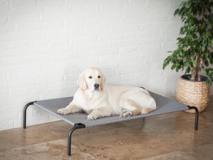 Hobbydog gultas Iron Grey Linen L, 80x42x15 cm kaina ir informacija | Guoliai, pagalvėlės | pigu.lt