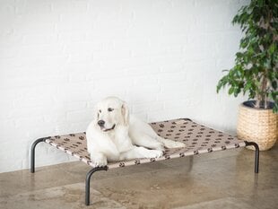 Hobbydog gultas Iron Beige Paws XXL, 120x68x20 cm kaina ir informacija | Guoliai, pagalvėlės | pigu.lt